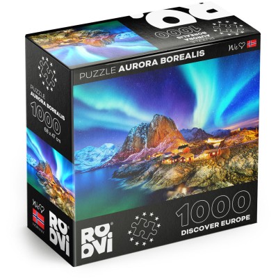 Puzzle 1000 piese Roovi - Aurora Borealis, Norway... 2