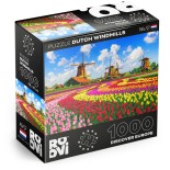 Puzzle 1000 piese Roovi - Dutch Windmills, Netherlands (Roovi-79916)