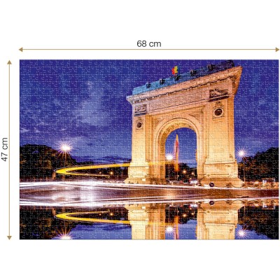 Puzzle 1000 piese Roovi - The Arch of Triumph Bucharest...