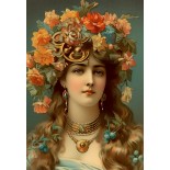 Puzzle 1000 piese Roovi - Girl with Flower Crown (Roovi-81100)