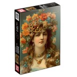 Puzzle 1000 piese Roovi - Girl with Flower Crown (Roovi-81100)