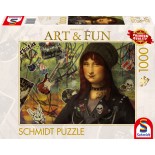 Puzzle 1000 piese Schmidt - The Mona Lisa 2024 (Schmidt-58529)