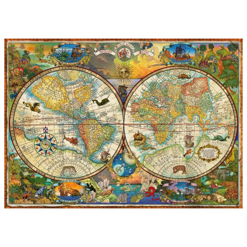 Puzzle 2000 piese Schmidt - World Map...