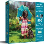 Puzzle 500 piese XXL SunsOut - The Teal Umbrella (Sunsout-11205)