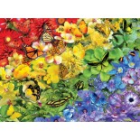 Puzzle 1000 piese SunsOut - Lori Schory:Rainbow Butterflies (Sunsout-35184)