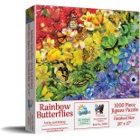 Puzzle 1000 piese SunsOut - Lori Schory:Rainbow Butterflies (Sunsout-35184)