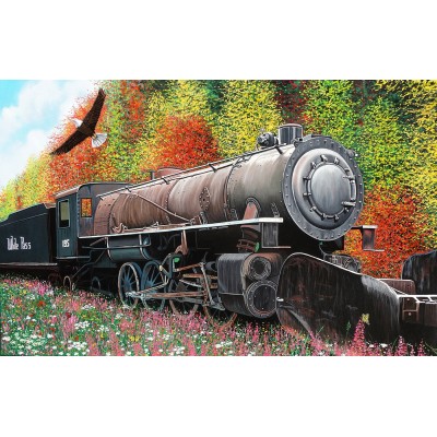 Puzzle 550 piese panoramic SunsOut - Skagway Locomotive...