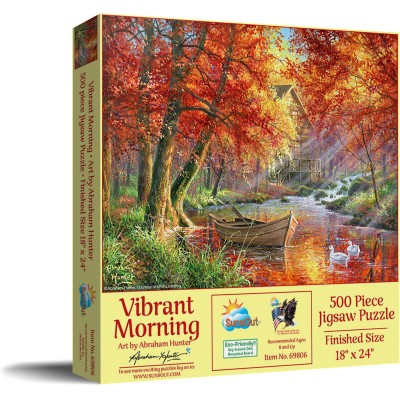 Puzzle 500 piese SunsOut - Vibrant Morning (Sunsout-69806) 2