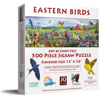 Puzzle 500 piese XXL SunsOut - Eastern Birds (Sunsout-71055) 2