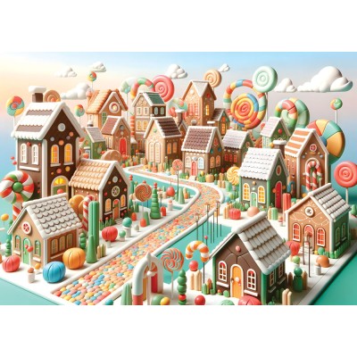 Puzzle 1000 piese Yazz - Candy Land (Yazz-3862)