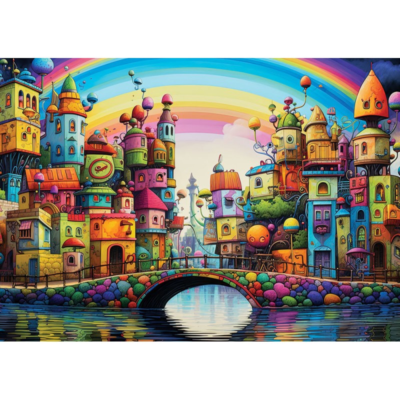 Puzzle 1000 piese Yazz - Rainbow City...