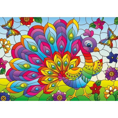 Puzzle 1000 piese Yazz - Peacock (Yazz-3864)