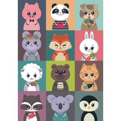 Puzzle 1000 piese Yazz - Funny Animals (Yazz-3867)