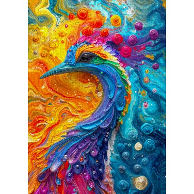 Puzzle 1000 piese ENJOY - Marble Feathers (Enjoy-2248) 2