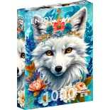 Puzzle 1000 piese ENJOY - Blooming Snow Fox (Enjoy-2263)