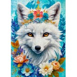 Puzzle 1000 piese ENJOY - Blooming Snow Fox (Enjoy-2263)