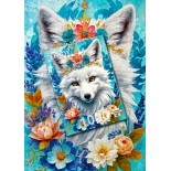 Puzzle 1000 piese ENJOY - Blooming Snow Fox (Enjoy-2263)
