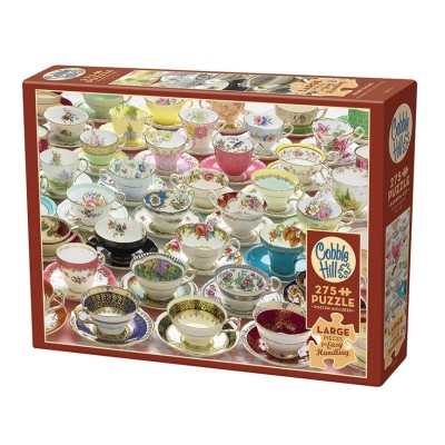 Puzzle 275 piese XXL Cobble Hill - More Teacups (Cobble-Hill-48010)