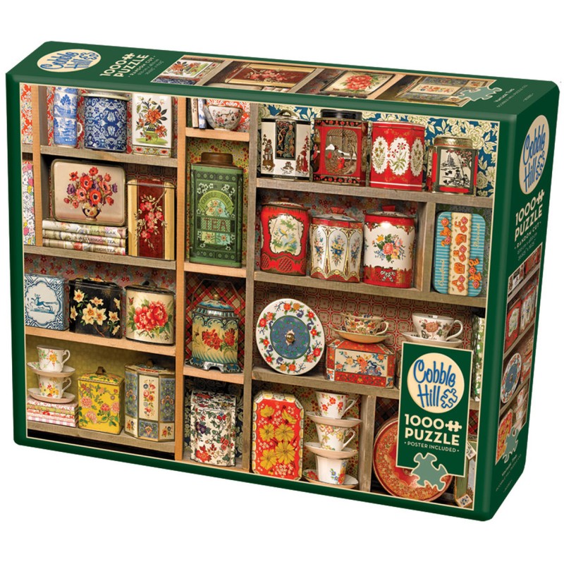 Puzzle 1000 piese Cobble Hill - Vintage Tins (Cobble-Hill-40054)