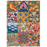 Puzzle 1000 piese Cobble Hill - Twelve Days of Christmas Quilt (Cobble-Hill-40049)