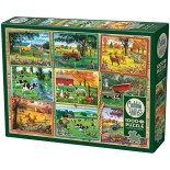 Puzzle 1000 piese Cobble Hill - Postcards from the Farm (Cobble-Hill-40014)