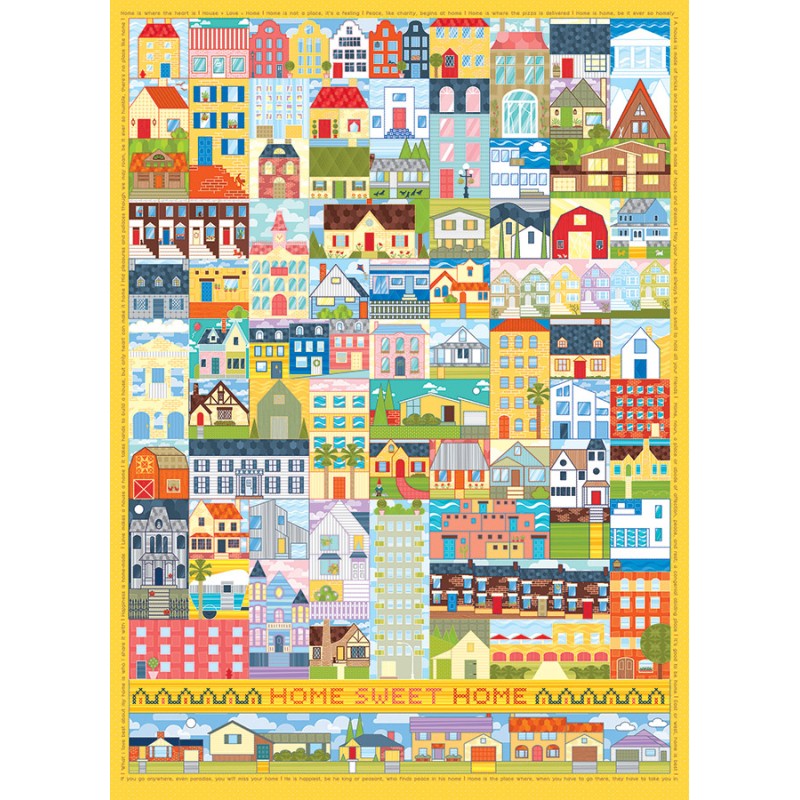 Puzzle 1000 piese Cobble Hill - Home Sweet Home (Cobble-Hill-40075)