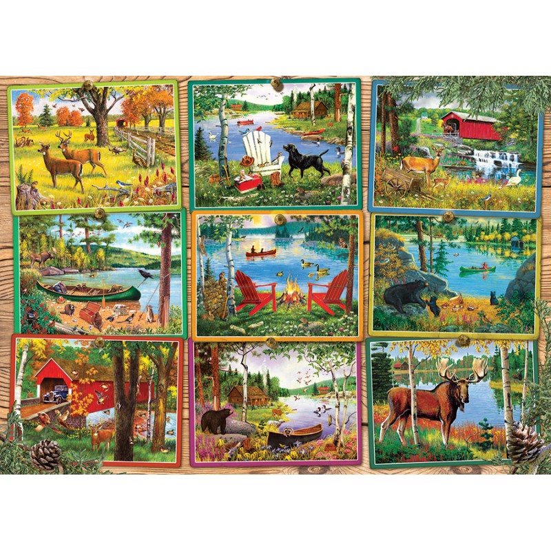 Puzzle 1000 piese Cobble Hill - Postcards from Lake Country (Cobble-Hill-40231)