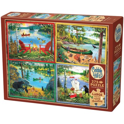 Puzzle 275 piese XXL Cobble Hill - Cabin Country (Cobble-Hill-48021)