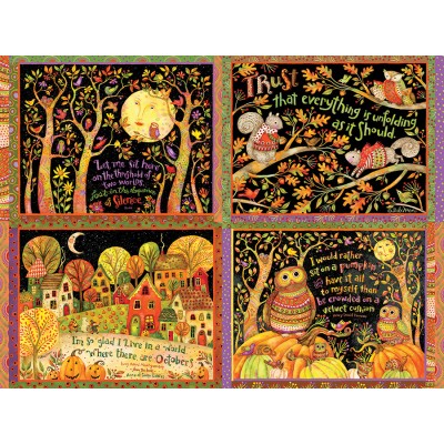 Puzzle 275 piese Cobble Hill - Debi Hron: Autumn Reflections (Cobble-Hill-48031) 2