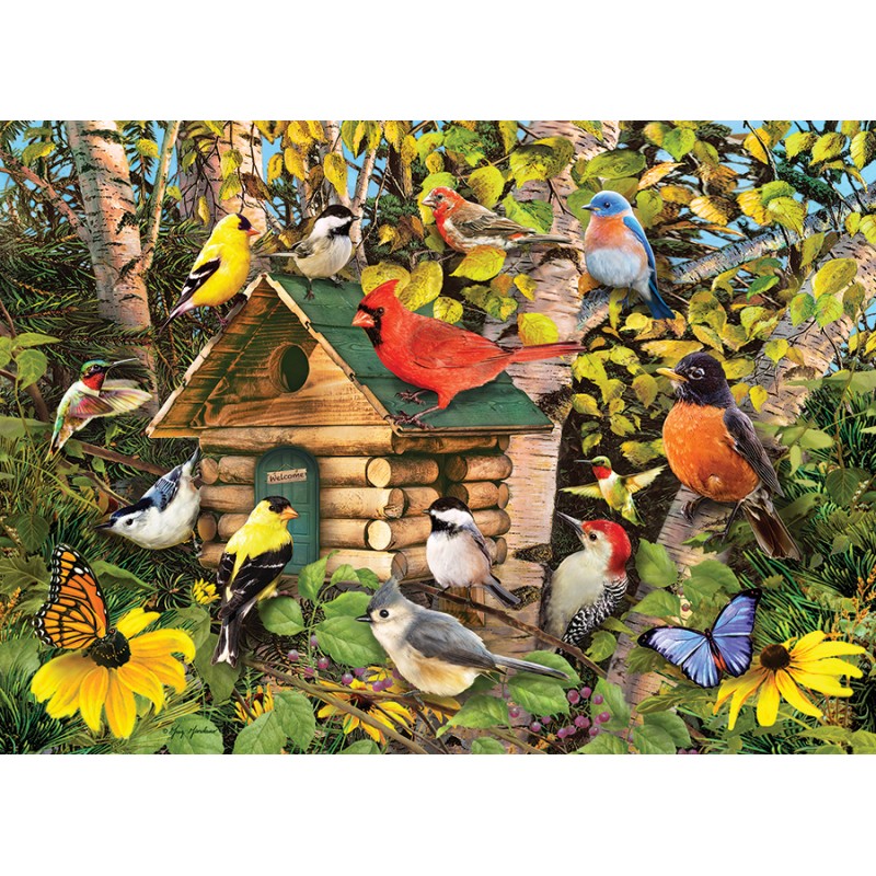 Puzzle 1000 piese Cobble Hill - Greg Giordano: Bird Cabin (Cobble-Hill-40006)