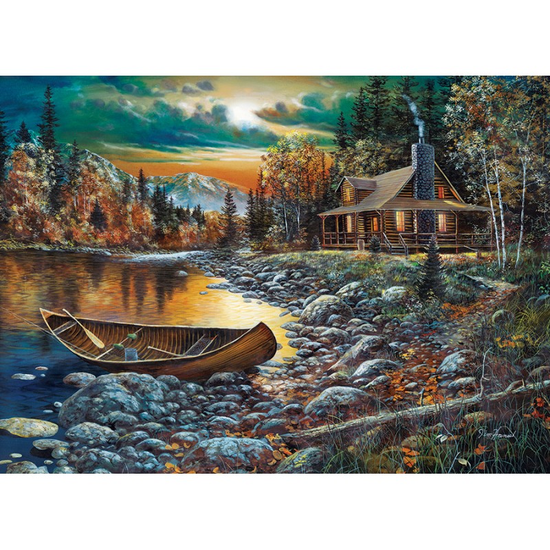 Puzzle 1000 piese Cobble Hill - Jim Hansel: High Country Retreat (Cobble-Hill-40319)