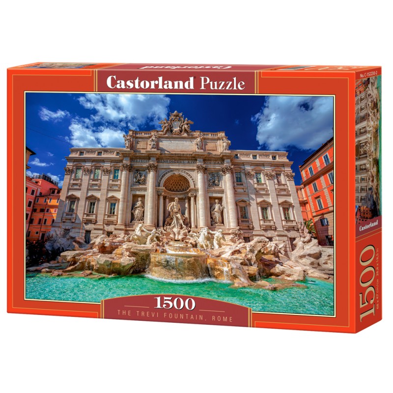 Puzzle 1500 piese Castorland - The Trevi Fountain (Castorland-152230)