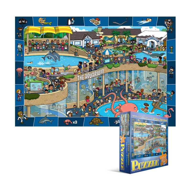 Puzzle 100 piese Eurographics - Aquarium Fou (Eurographics-6100-0543)