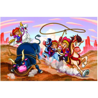 Puzzle 100 piese Eurographics - Girl Power - Cowgirls (Eurographics-6100-0649) 2