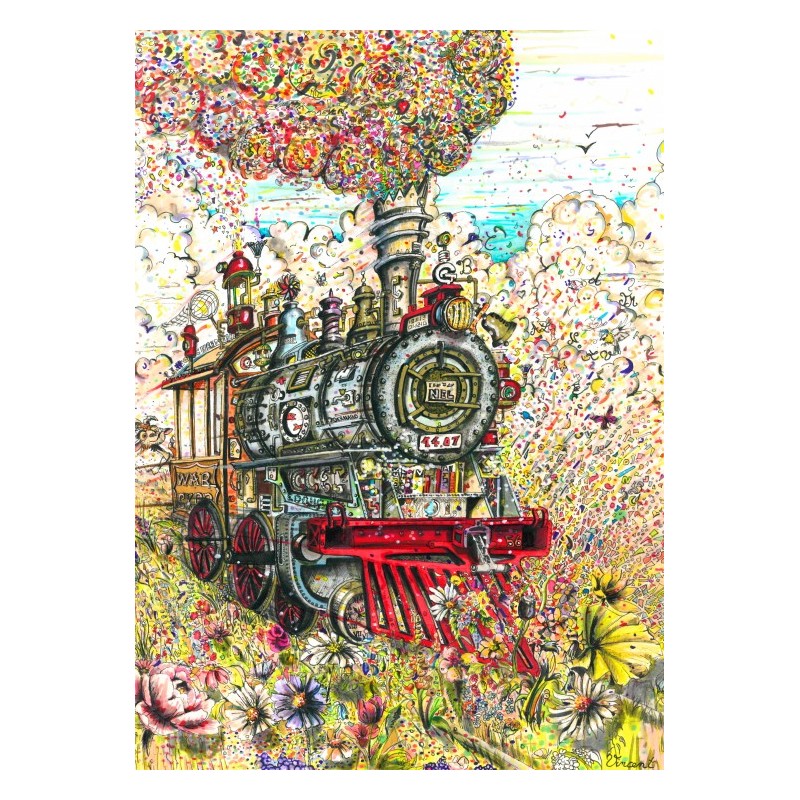 Puzzle 500 piese Grafika - Vincent Guerre: Full Steam Ahead (Grafika-F-33642)