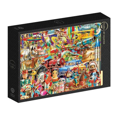 Puzzle 1000 piese Grafika - Michael David Ward: Retro Toys (Grafika-F-33652)