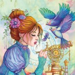 Puzzle 1000 piese Grafika - Laure Phelipon: The Bird Girl (Grafika-F-33703)