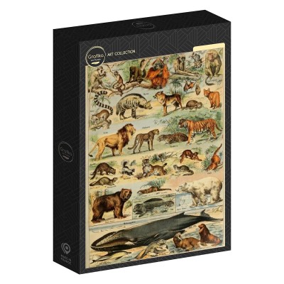 Puzzle 1000 piese Grafika - Illustration from Larousse pour Tous: Mammals, 19t (Grafika-F-33739)