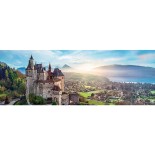 Puzzle 1000 piese Trefl - Panorama - Schloss von Menthon, Frankreich (Trefl-29055)