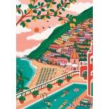 Puzzle 1000 piese Trefl - The Art of Colour: Positano, Italy (Trefl-10895)