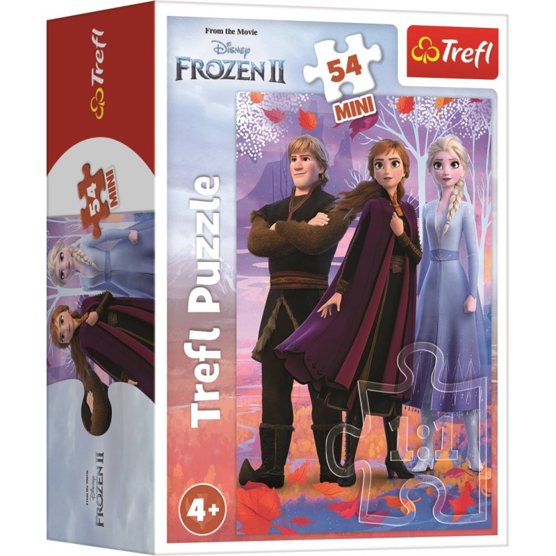 Puzzle 54 piese Trefl - Mini Puzzle - In the world of Anna and Elsa - Disney Frozen II (Trefl-19637)