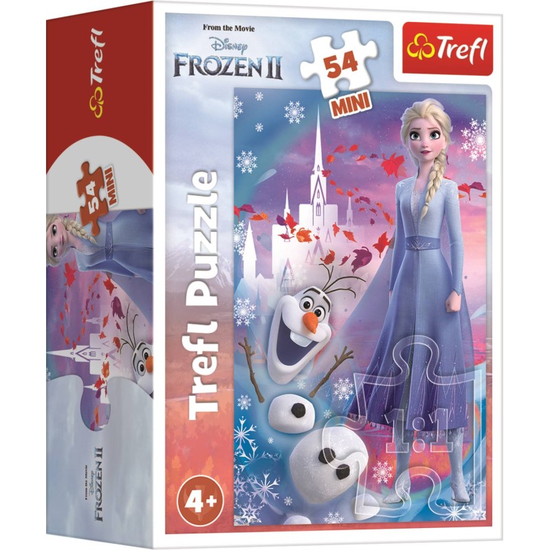 Puzzle 54 piese Trefl - Mini Puzzle - In the world of Anna and Elsa - Disney Frozen II (Trefl-19640)