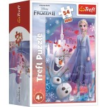 Puzzle 54 piese Trefl - Mini Puzzle - In the world of Anna and Elsa - Disney Frozen II (Trefl-19640)