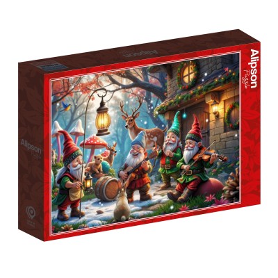 Puzzle 1000 piese Alipson - Rafael Trujillo: Enchanted Christmas in the Woods (Alipson-Puzzle-F-50281)
