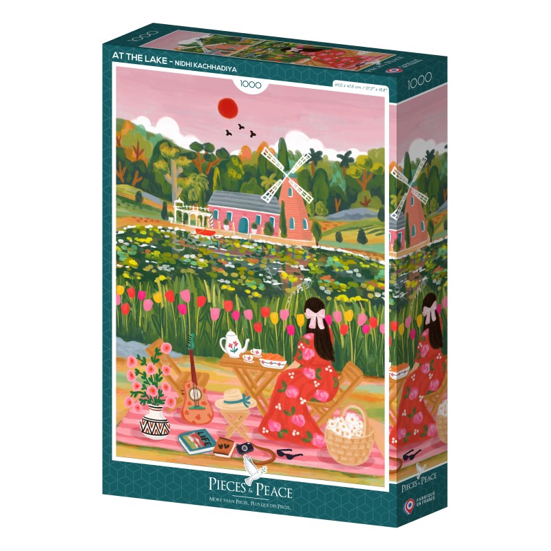Puzzle 1000 piese Pieces & Peace - Nidhi Kachhadiya: At the Lake (Pieces-Peace-F-00207)