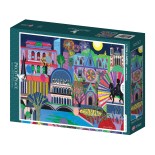 Puzzle 1000 piese Pieces & Peace - Sigal Orane: Lights of Lyon (Pieces-Peace-F-00213)