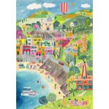 Puzzle 2000 piese Pieces & Peace - Sonia Cavallini: Balade en Italie (Pieces-Peace-F-00217)