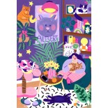 Puzzle 1000 piese Pieces & Peace - Boiseau Marie: Cat Lover (Pieces-Peace-F-00226)