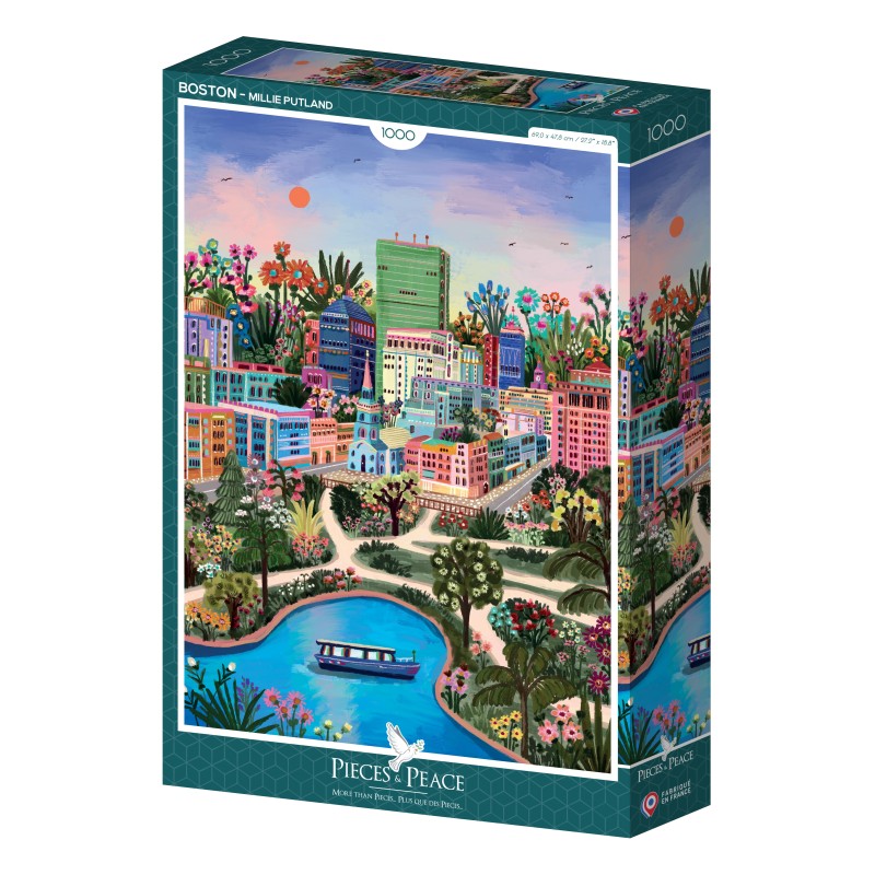 Puzzle 1000 piese Pieces & Peace - Putland Millie: Boston (Pieces-Peace-F-00235)