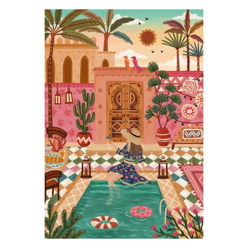 Puzzle 1000 piese Pieces & Peace - Nidhi Kachhadiya: Morocco Escape (Pieces-Peace-F-00238)